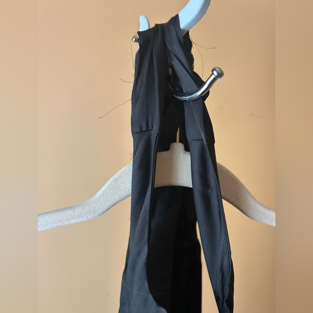 Lulus halter satin‎ pleated for and flare gown dress - Picture 6 of 9